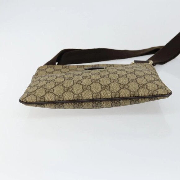 GUCCI GG Supreme Shoulder Bag PVC Beige Gold 201538 Auth yk19709 - Picture 7 of 16